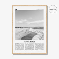 Venice Beach Print Black and White No 1, Venice Beach Wall Art, Venice Beach Poster, Los Angeles, California, USA, United States