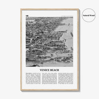 Venice Beach Print Black and White No 2, Venice Beach Wall Art, Venice Beach Poster, Los Angeles, California, USA, United States