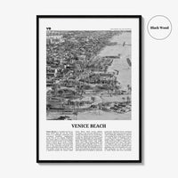 Venice Beach Print Black and White No 2, Venice Beach Wall Art, Venice Beach Poster, Los Angeles, California, USA, United States