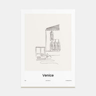 Venice Drawn No 1 Poster