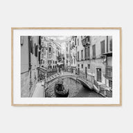 Venice Landscape B&W Poster