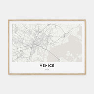 Venice Map Landscape Poster