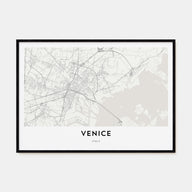 Venice Map Landscape Poster