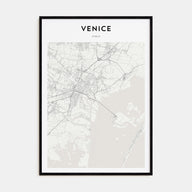 Venice Map Portrait Poster