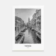 Venice Portrait B&W No 1 Poster