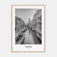 Venice Portrait B&W No 1 Poster