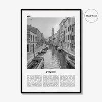 Venice Print Black and White No 1, Venice Wall Art, Venice Poster, Venice Photo, Venice Wall Decor, Italy, Venezia, Italia, Venetian