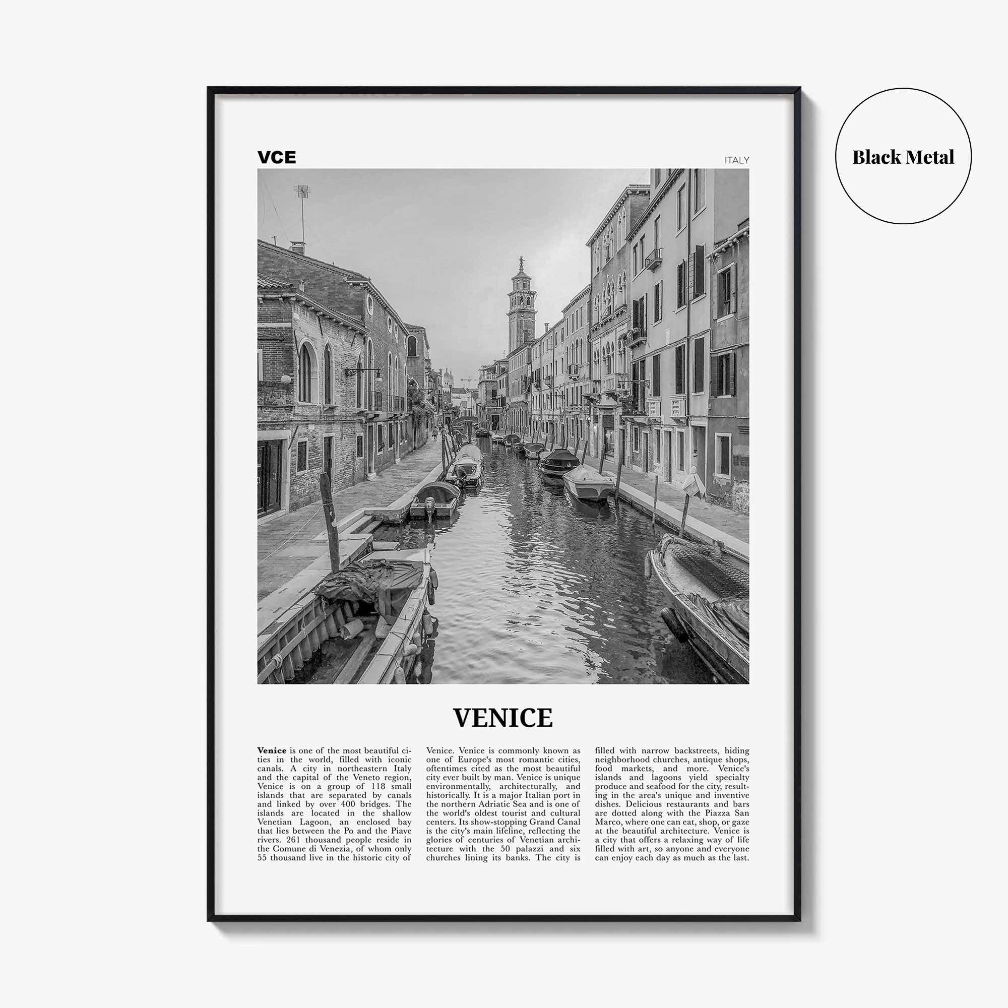 Venice Print Black and White No 1, Venice Wall Art, Venice Poster, Venice Photo, Venice Wall Decor, Italy, Venezia, Italia, Venetian