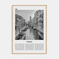 Venice Travel B&W No 1 Poster