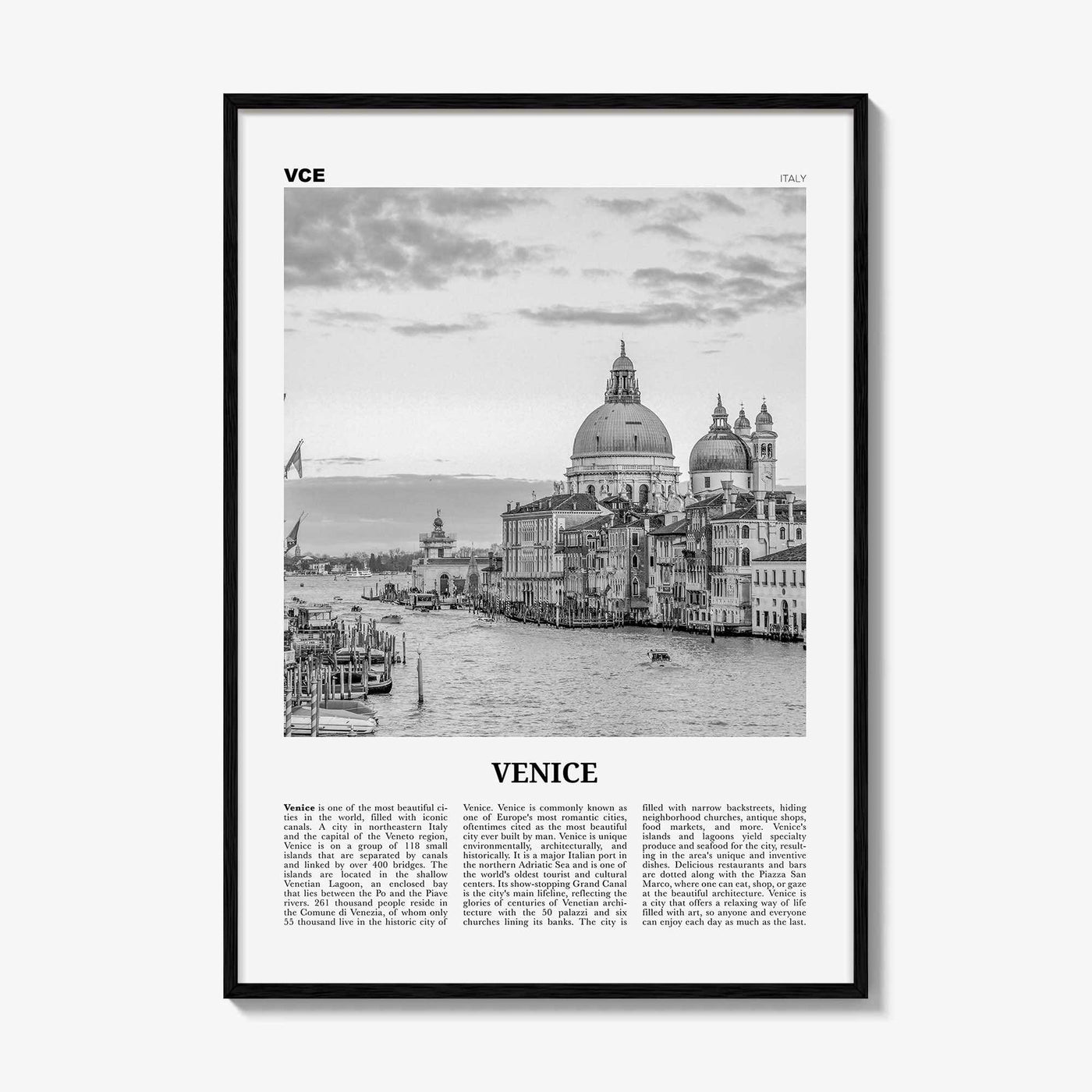 Venice Print Black and White No 2, Venice Wall Art, Venice Poster, Venice Photo, Venice Wall Decor, Italy, Venezia, Italia, Venetian, Europe