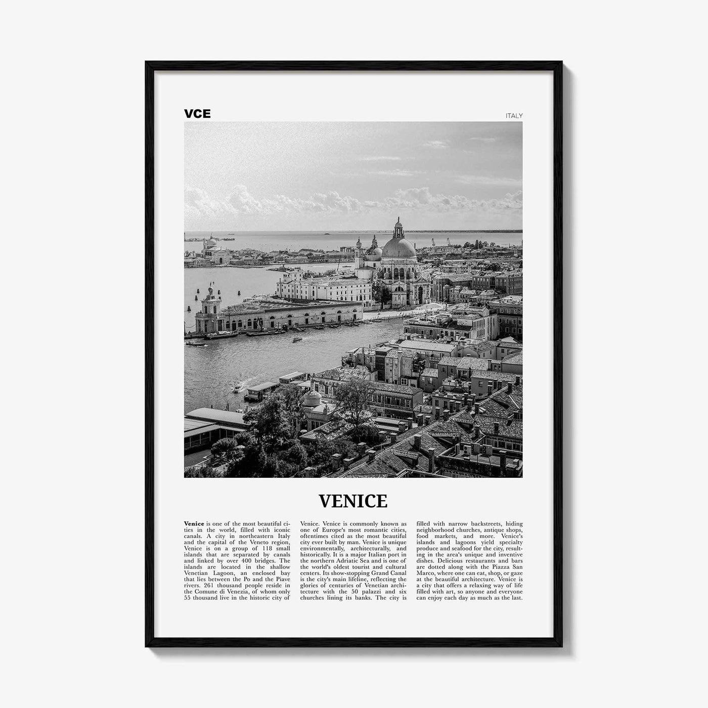 Venice Print Black and White No 3, Venice Wall Art, Venice Poster, Venice Photo, Venice Wall Decor, Italy, Venezia, Italia, Venetian