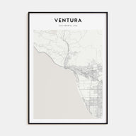 Ventura Map Portrait Poster