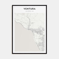 Ventura Map Portrait Poster