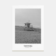 Ventura Portrait B&W No 1 Poster
