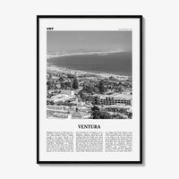 Ventura Print Black and White No 1, Ventura Wall Art, Ventura Poster, Ventura Photo, Ventura Decor, California, USA, United States