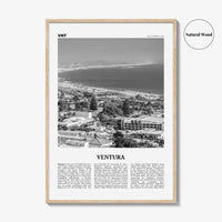 Ventura Print Black and White No 1, Ventura Wall Art, Ventura Poster, Ventura Photo, Ventura Decor, California, USA, United States