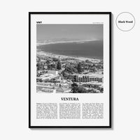 Ventura Print Black and White No 1, Ventura Wall Art, Ventura Poster, Ventura Photo, Ventura Decor, California, USA, United States