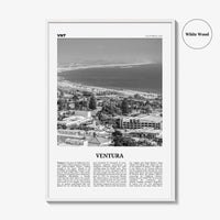 Ventura Print Black and White No 1, Ventura Wall Art, Ventura Poster, Ventura Photo, Ventura Decor, California, USA, United States