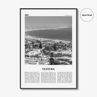Ventura Print Black and White No 1, Ventura Wall Art, Ventura Poster, Ventura Photo, Ventura Decor, California, USA, United States