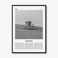 Ventura Print Black and White No 2, Ventura Wall Art, Ventura Poster, Ventura Photo, Ventura Decor, California, USA, United States