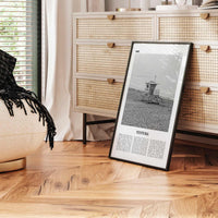 Ventura Print Black and White No 2, Ventura Wall Art, Ventura Poster, Ventura Photo, Ventura Decor, California, USA, United States