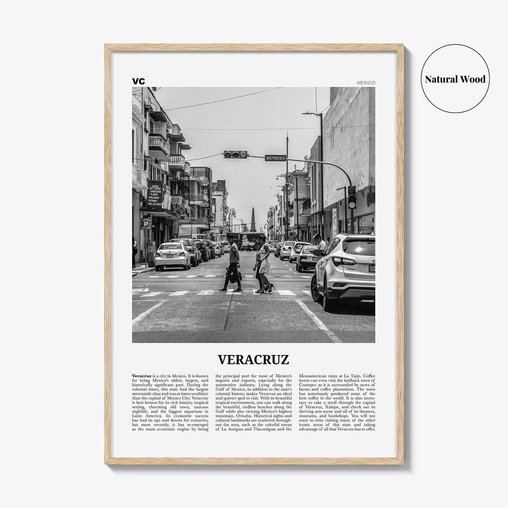 Veracruz Print Black and White, Veracruz Wall Art, Veracruz Poster, Veracruz Photo, Veracruz Wall Décor, Puerto de Veracruz, Mexico
