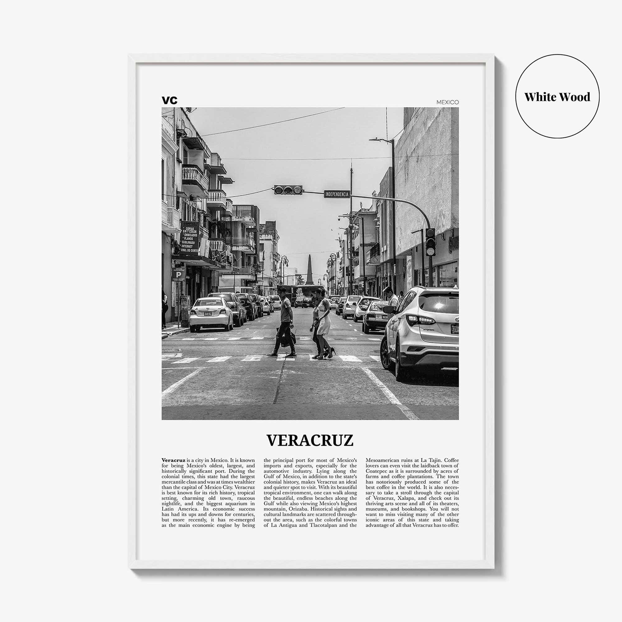 Veracruz Print Black and White, Veracruz Wall Art, Veracruz Poster, Veracruz Photo, Veracruz Wall Décor, Puerto de Veracruz, Mexico