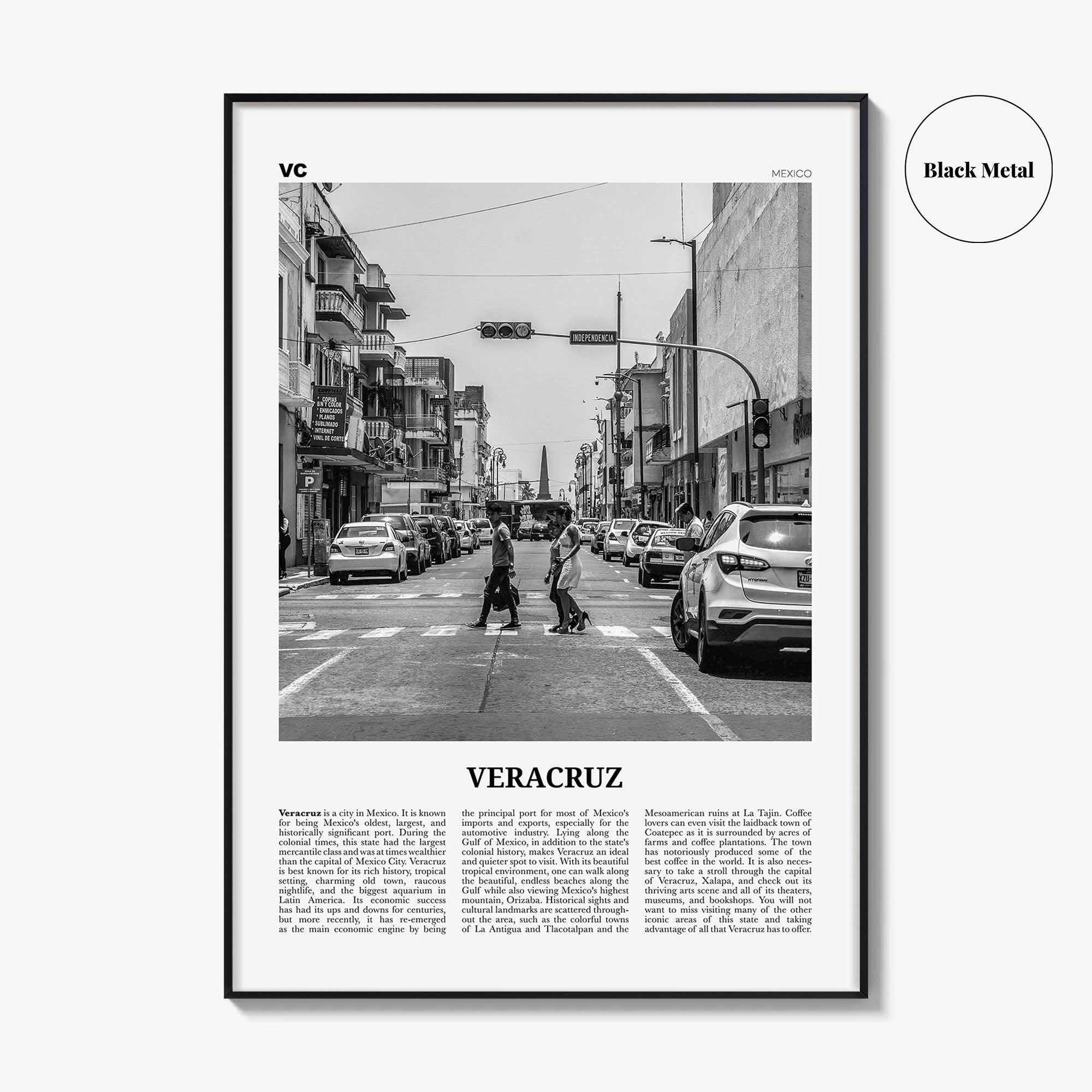 Veracruz Print Black and White, Veracruz Wall Art, Veracruz Poster, Veracruz Photo, Veracruz Wall Décor, Puerto de Veracruz, Mexico