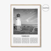 Vermilion Print Black and White, Vermilion Wall Art, Vermilion Poster, Vermilion Photo, Vermilion Wall Décor, Vermilion Map, Ohio, USA