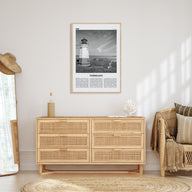 Vermilion Travel B&W Poster