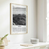 Vermont Print Black and White No 1, Vermont Wall Art, Vermont Poster, Vermont Photo, Vermont Wall Decor, USA, United States, North America