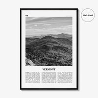 Vermont Print Black and White No 1, Vermont Wall Art, Vermont Poster, Vermont Photo, Vermont Wall Decor, USA, United States, North America