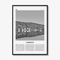 Vermont Print Black and White No 3, Vermont Wall Art, Vermont Poster, Vermont Photo, Vermont Wall Décor, Vermont Map, United States