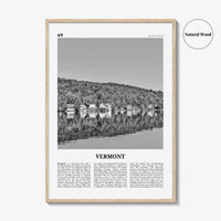 Vermont Print Black and White No 3, Vermont Wall Art, Vermont Poster, Vermont Photo, Vermont Wall Décor, Vermont Map, United States
