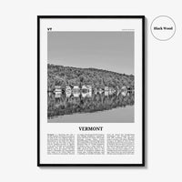 Vermont Print Black and White No 3, Vermont Wall Art, Vermont Poster, Vermont Photo, Vermont Wall Décor, Vermont Map, United States