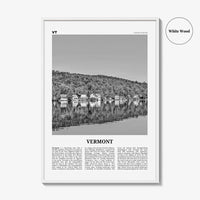 Vermont Print Black and White No 3, Vermont Wall Art, Vermont Poster, Vermont Photo, Vermont Wall Décor, Vermont Map, United States