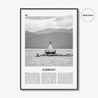 Vermont Print Black and White No 4, Vermont Wall Art, Vermont Poster, Vermont Photo, Vermont Wall Décor, Vermont Map, United States