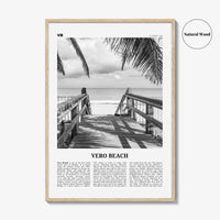 Vero Beach Print Black and White, Vero Beach Wall Art, Vero Beach Poster, Vero Beach Photo, Vero Beach Décor, Vero Beach Map, Florida, USA