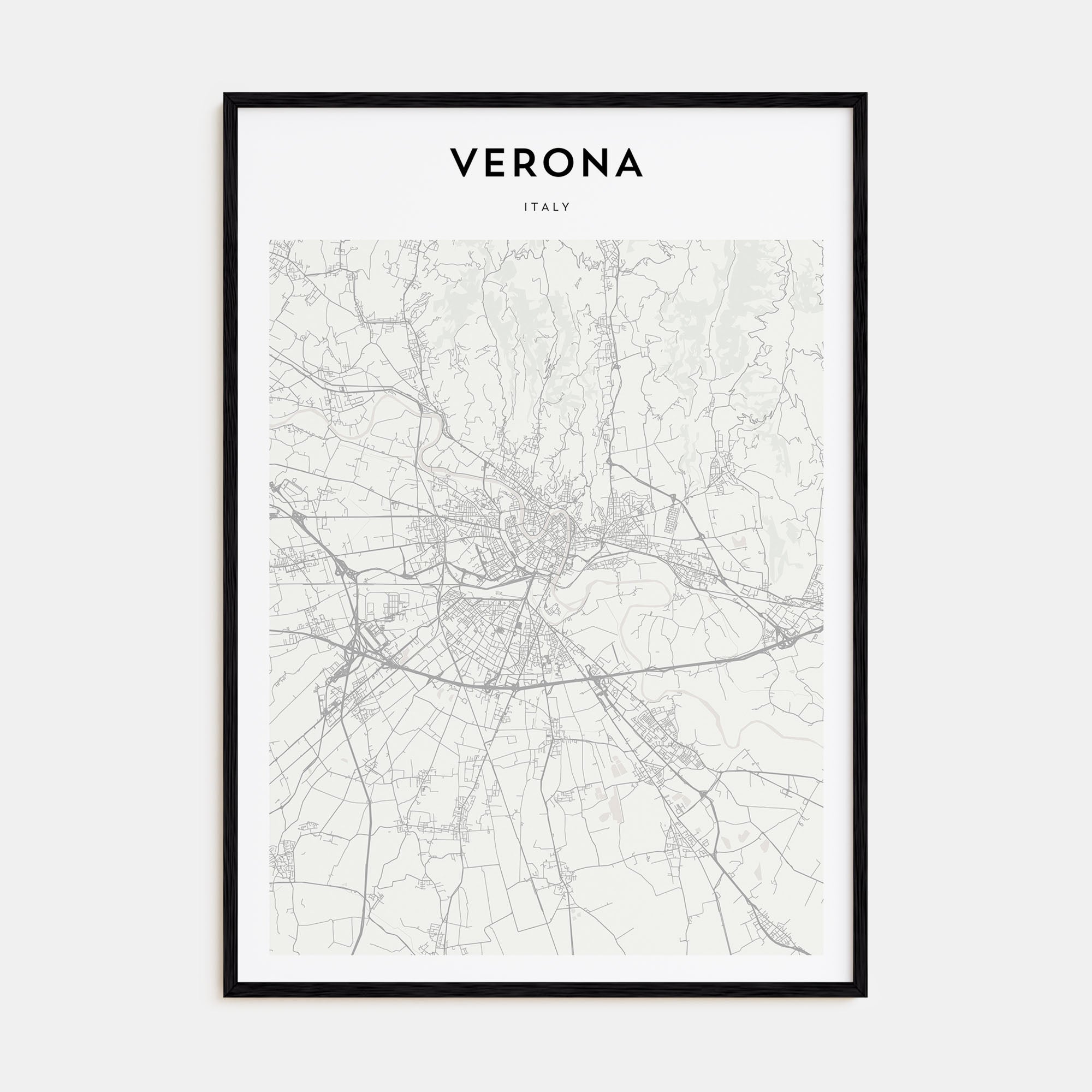 Verona Map Portrait Poster