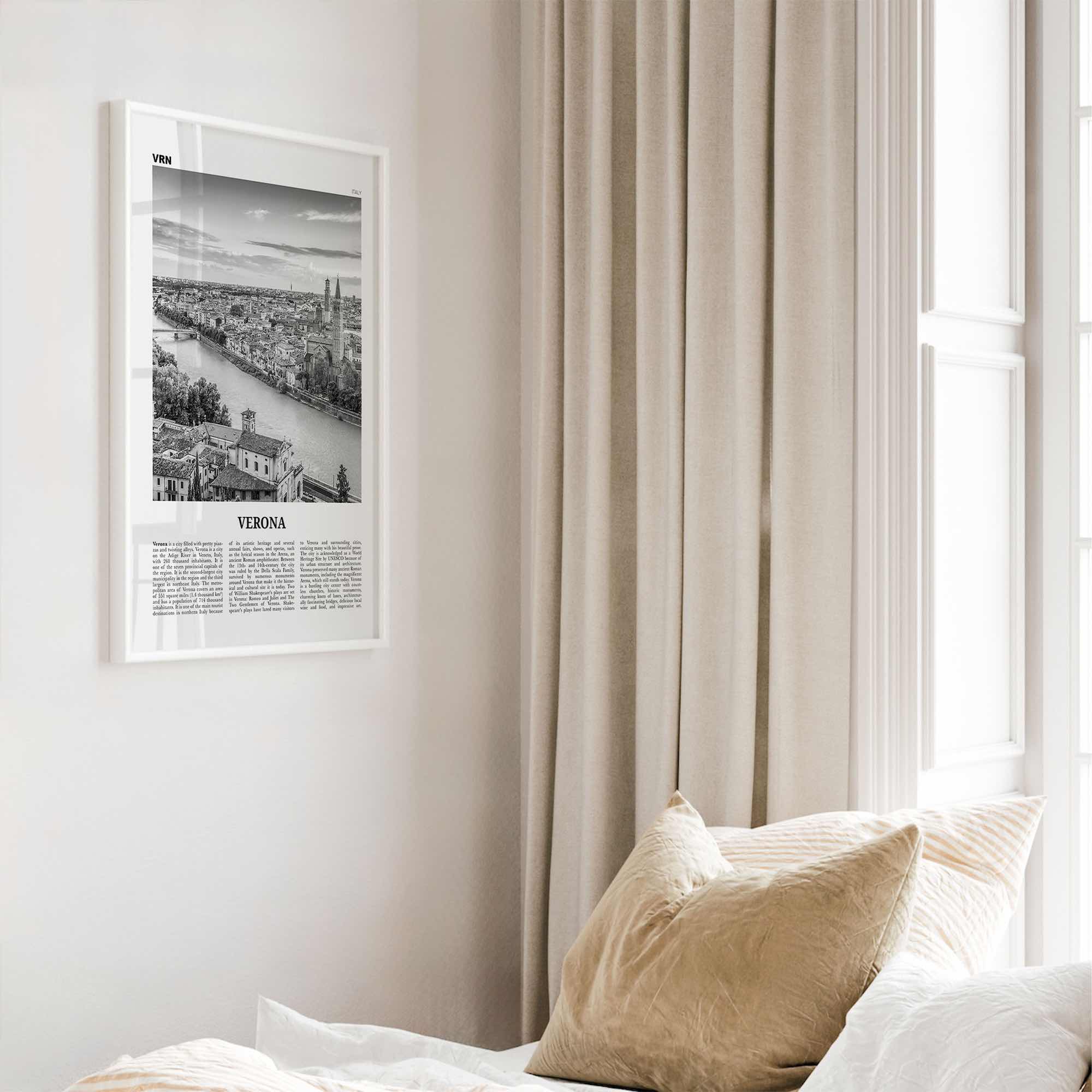 Verona Print Black and White No 1, Verona Wall Art, Verona Poster, Verona Photo, Verona Wall Decor, Italy, Italia, Veròna, Europe