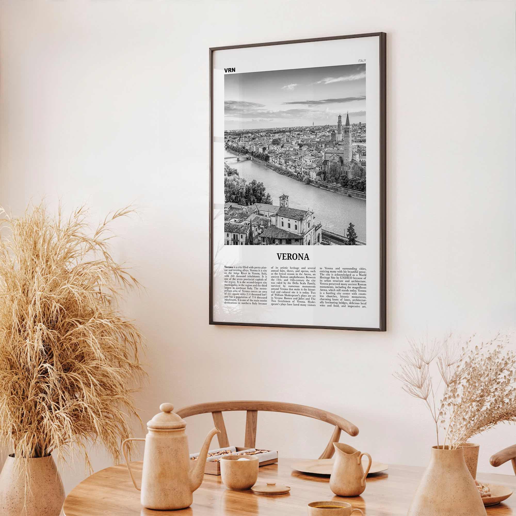 Verona Print Black and White No 1, Verona Wall Art, Verona Poster, Verona Photo, Verona Wall Decor, Italy, Italia, Veròna, Europe