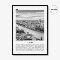 Verona Print Black and White No 1, Verona Wall Art, Verona Poster, Verona Photo, Verona Wall Decor, Italy, Italia, Veròna, Europe