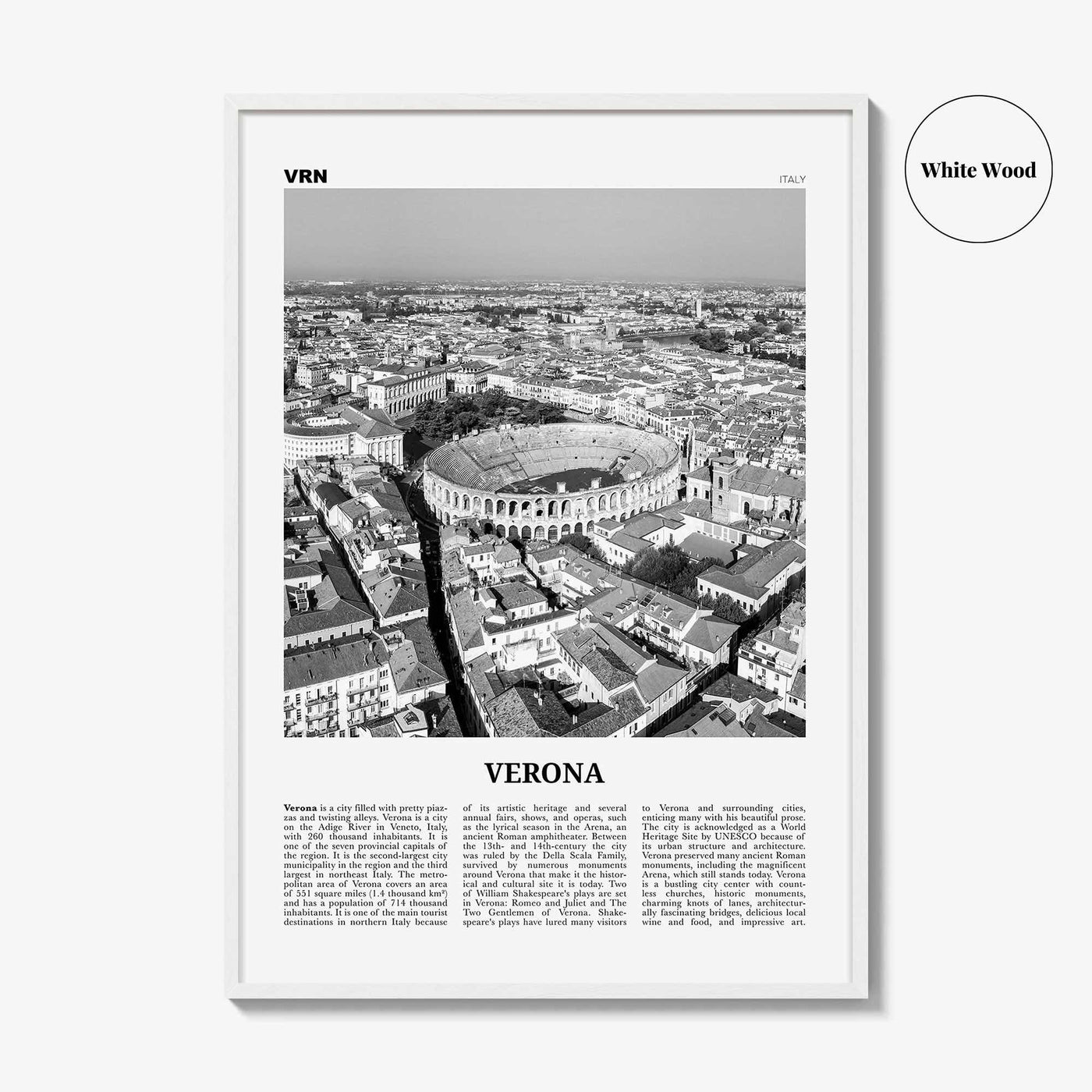 Verona Print Black and White No 2, Verona Wall Art, Verona Poster, Verona Photo, Verona Wall Decor, Italy, Italia, Veròna, Europe