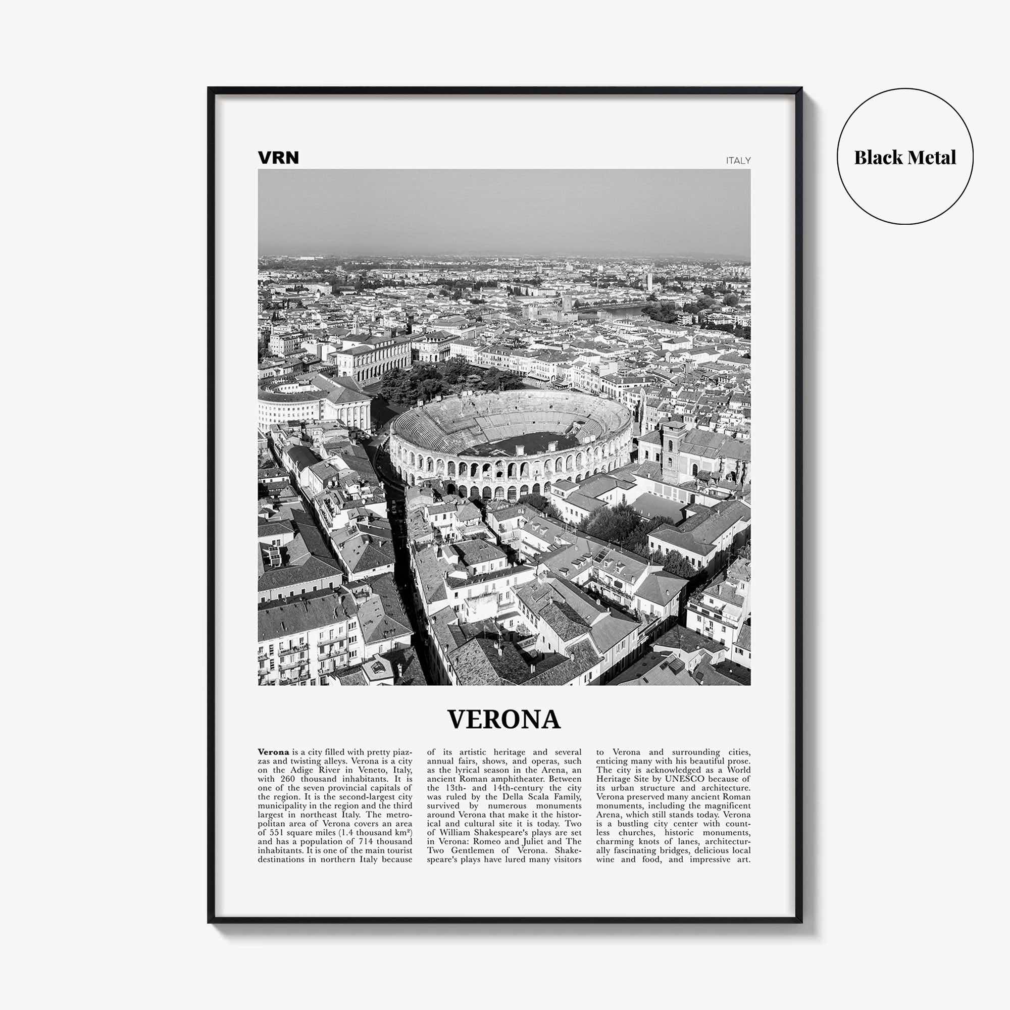 Verona Print Black and White No 2, Verona Wall Art, Verona Poster, Verona Photo, Verona Wall Decor, Italy, Italia, Veròna, Europe