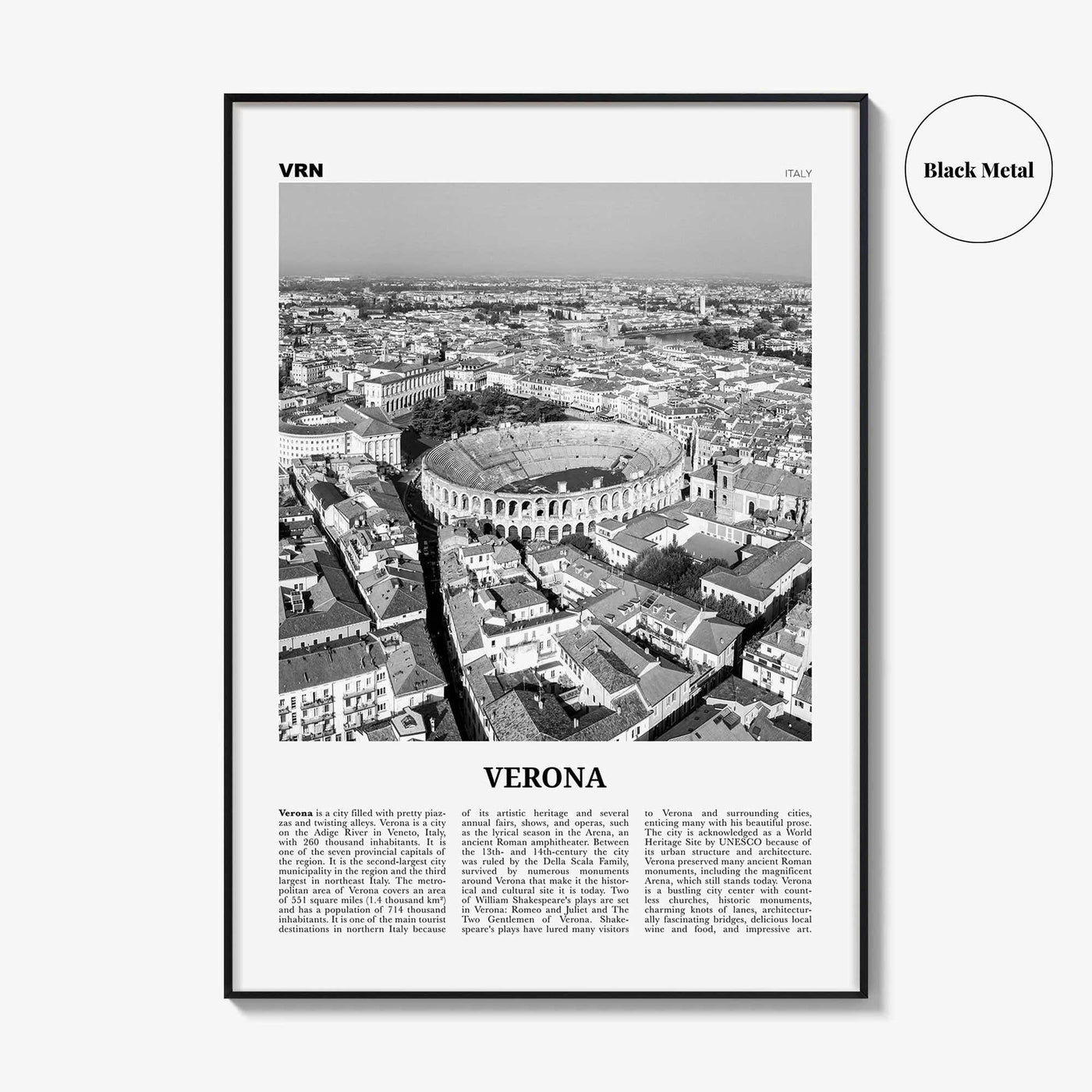 Verona Print Black and White No 2, Verona Wall Art, Verona Poster, Verona Photo, Verona Wall Decor, Italy, Italia, Veròna, Europe