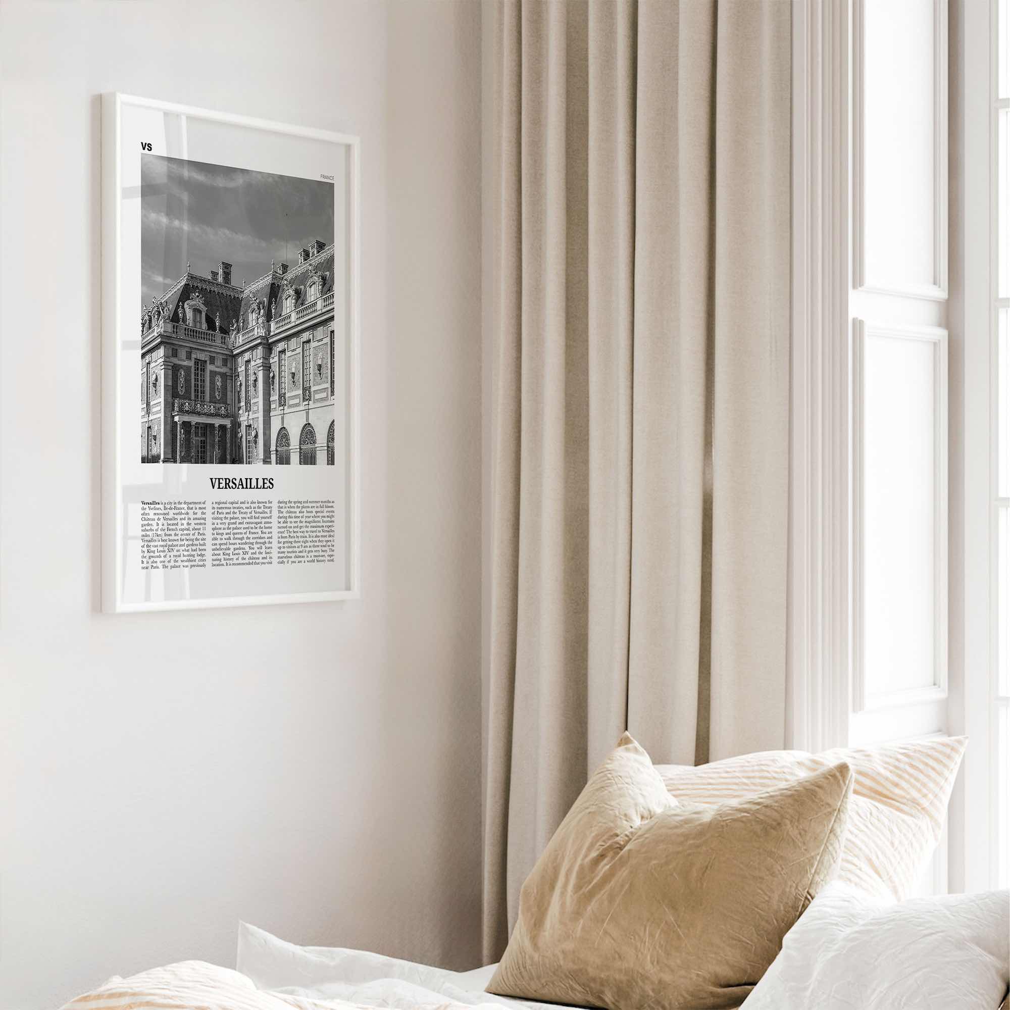 Versailles Print Black and White, Versailles Wall Art, Versailles Poster, Versailles Photo, Versailles Décor, France Yvelines, Île-de-France