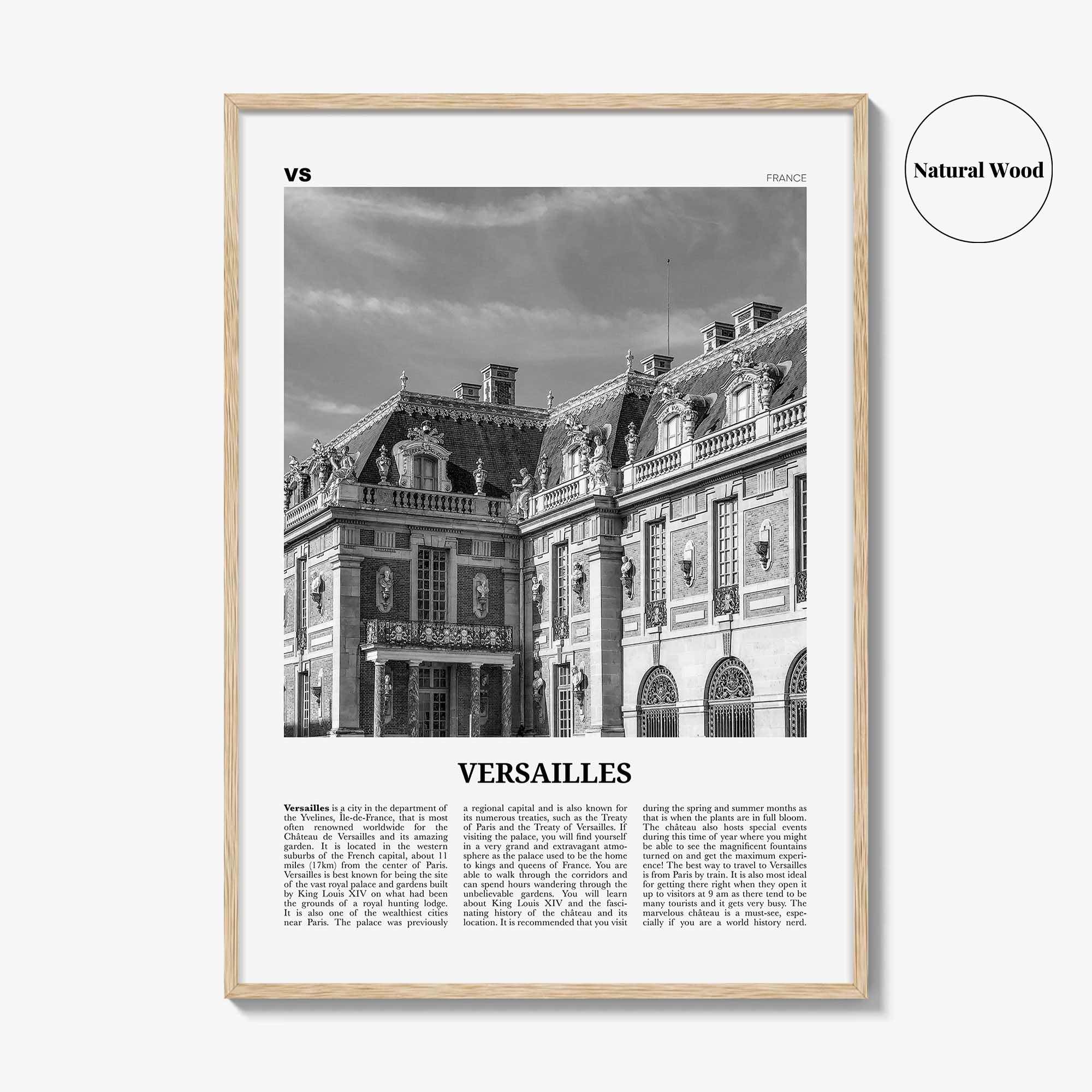 Versailles Print Black and White, Versailles Wall Art, Versailles Poster, Versailles Photo, Versailles Décor, France Yvelines, Île-de-France