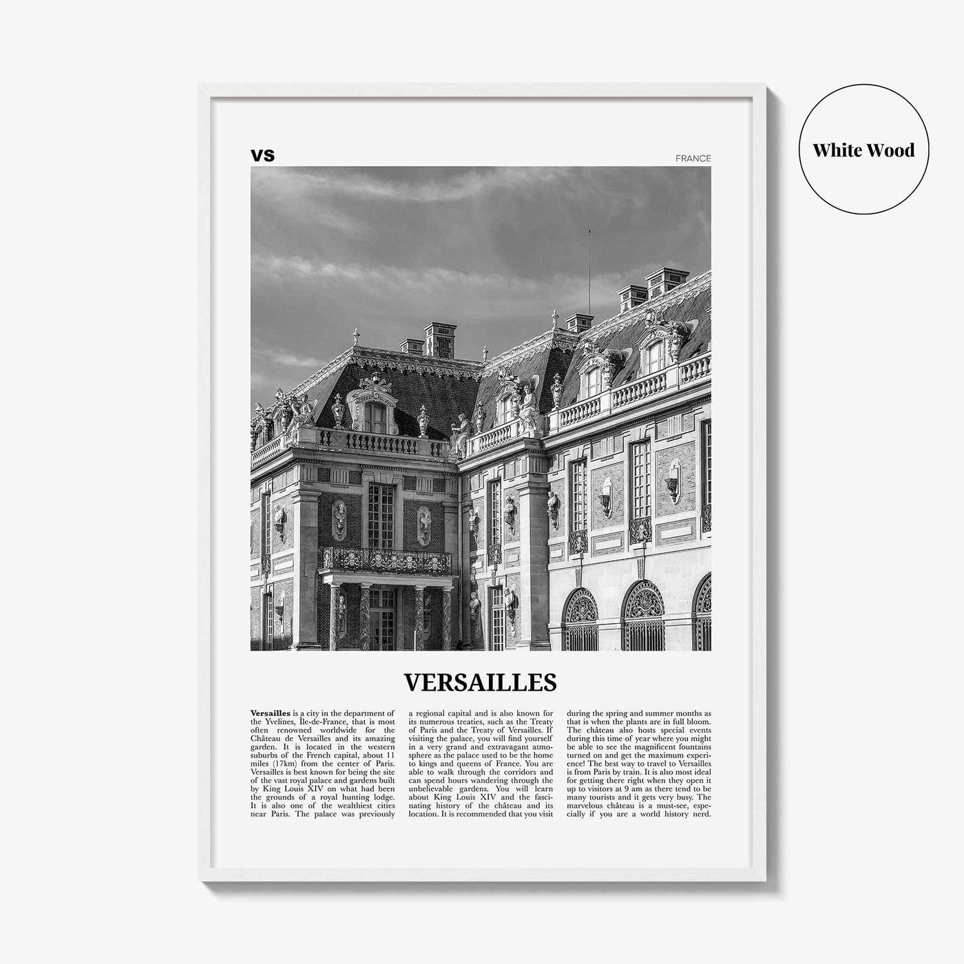 Versailles Print Black and White, Versailles Wall Art, Versailles Poster, Versailles Photo, Versailles Décor, France Yvelines, Île-de-France