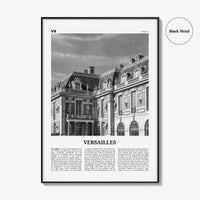 Versailles Print Black and White, Versailles Wall Art, Versailles Poster, Versailles Photo, Versailles Décor, France Yvelines, Île-de-France