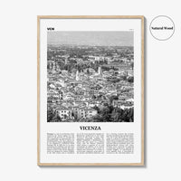 Vicenza Print Black and White, Vicenza Wall Art, Vicenza Poster, Vicenza Photo, Vicenza Wall Décor, Vicenza Map, Italy